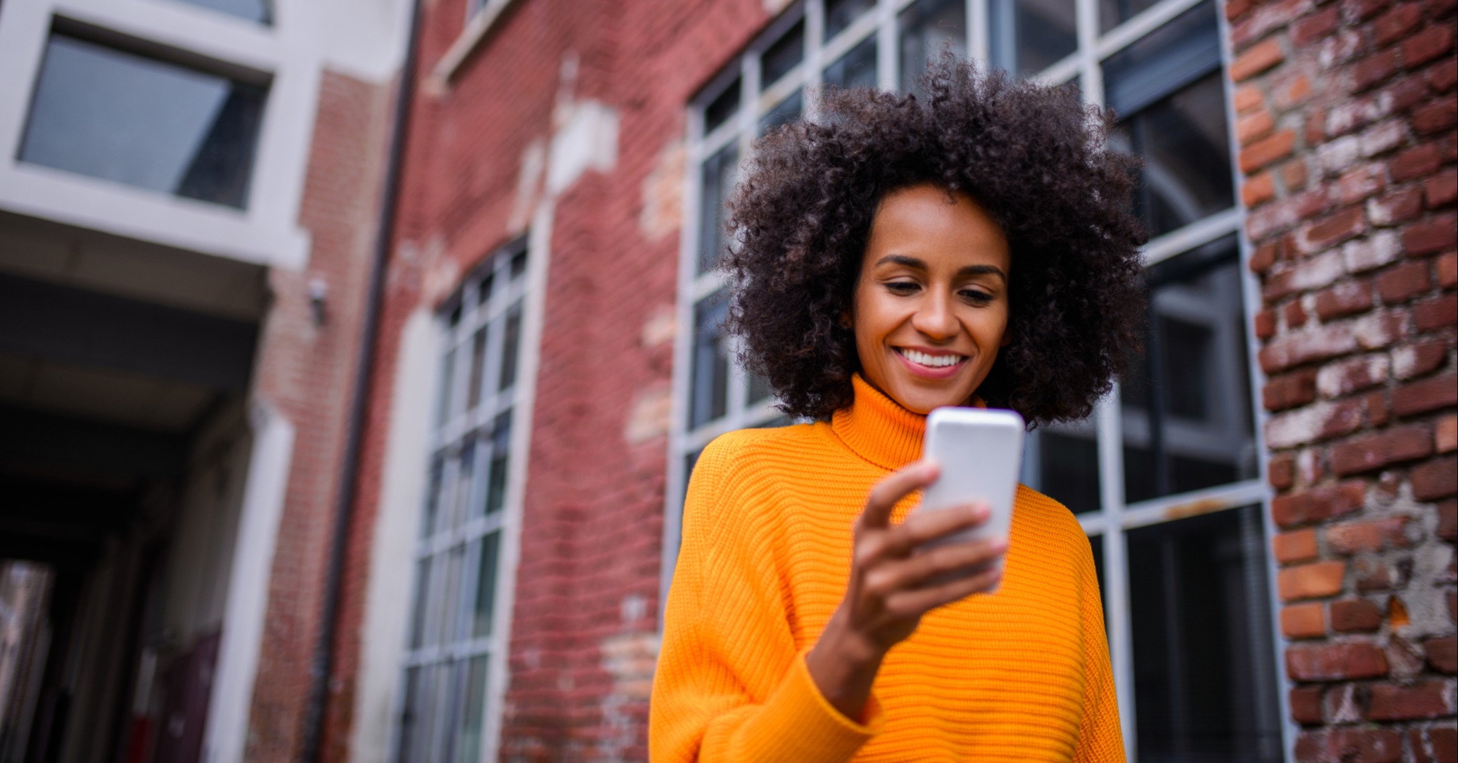 Woman Using Phone